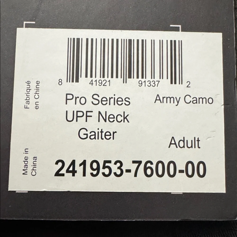 FXR Pro Series Army Camo UPF Neck Gaiter Sun Protection Breathable Mask NWT